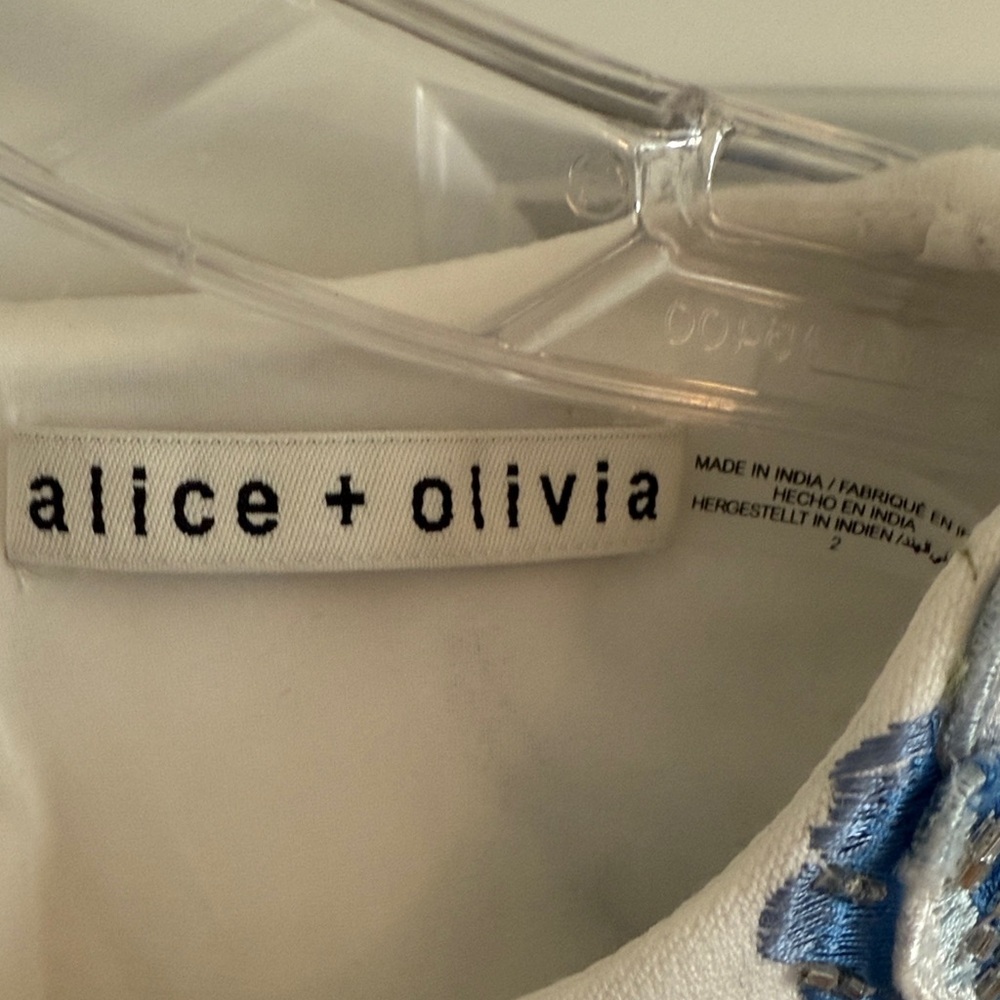 NWT Alice & Olivia Clyde Embellished Sleeveless Dress Size 2 - Picture 5 of 10
